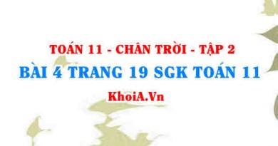 Bài 4 trang 19 Toán 11 Tập 2 Chân trời sáng tạo